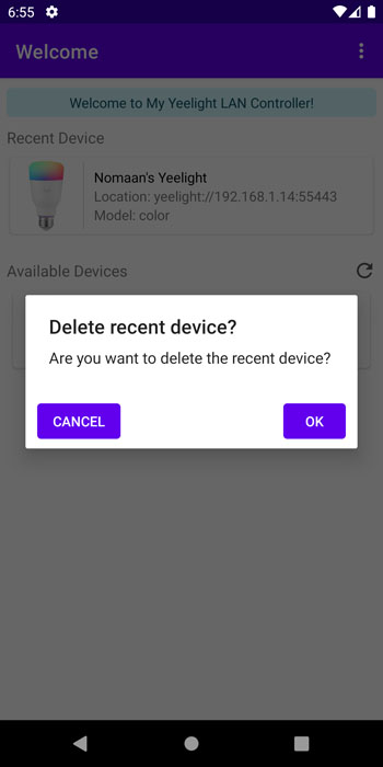 DeleteRecent